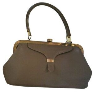 Vintage 50s BONITA Handbag Bag Purse Shoulder Satchel Leather WOMAN'S WOMEN'S